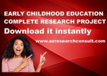 New Early Childhood Education Research Project Topics and Materials